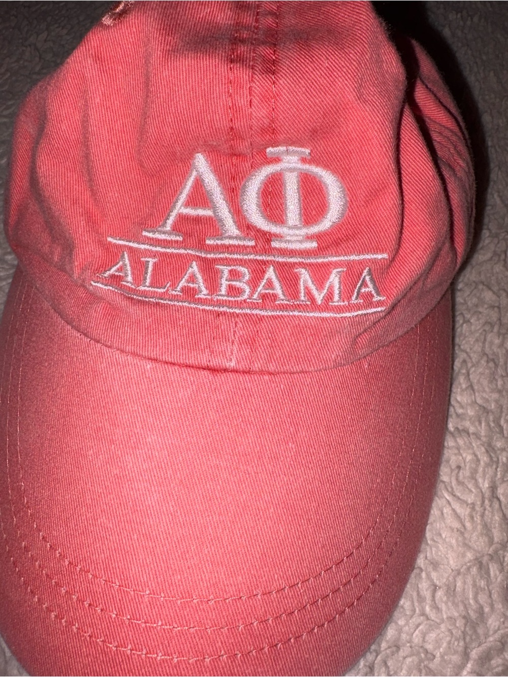 University of Alabama Alpha Phi Hat Cap with Greek Letters